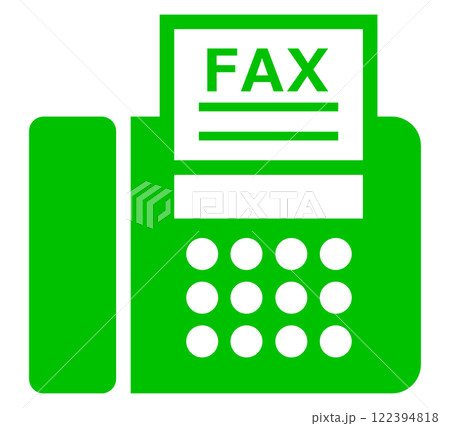 仕事で使う業務連絡や文章を電話回線で送受信するファックスのイラスト 仕事で使う業務連絡や文章を電話回線で送受信するファックスのイラスト 122394818