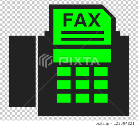 仕事で使う業務連絡や文章を電話回線で送受信するファックスのイラスト 仕事で使う業務連絡や文章を電話回線で送受信するファックスのイラスト 122394821
