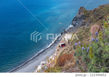 View on the Atlantic ocean, Canico, Madeira, Portugal 122394852