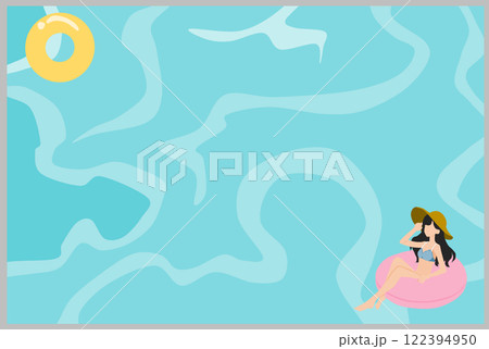 プールのイラスト 122394950