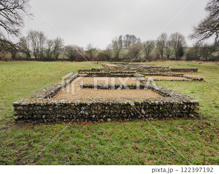 Remains of a Roman villa at Littlecote Roman Villa, Wiltshire Remains of a Roman villa at Littlecote Roman Villa, Wiltshire 122397192