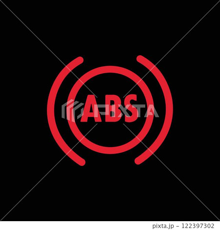 Brake System Failure, simple sign of car dashboard light 122397302