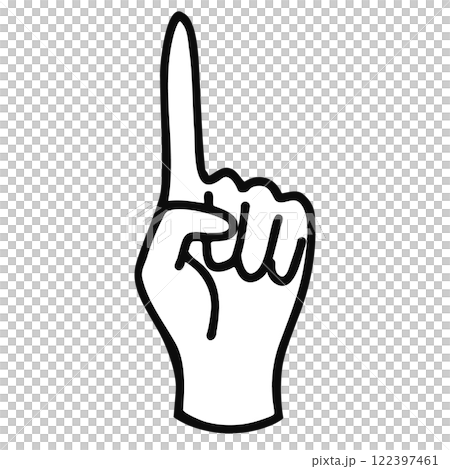 簡單的指向手圖標 122397461