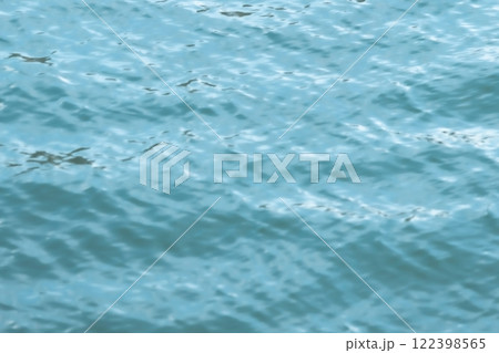 Blurred water surface, blue color natural background, ocean  122398565