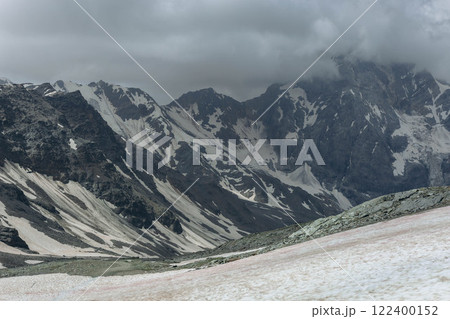 beautiful mauntain landscape in Italian Dolomites Alps. Passo Pordoi. South Tyrol. Italy 122400152