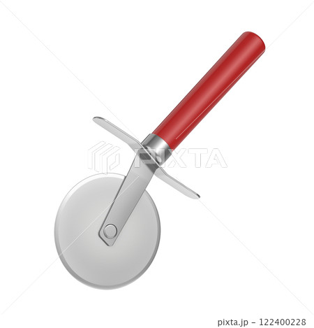 Pizza cutter with red handle Pizza cutter with red handle 122400228
