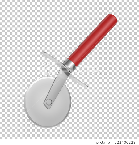 Pizza cutter with red handle Pizza cutter with red handle 122400228