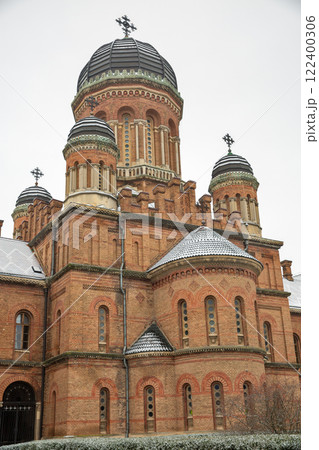 Chernivtsi National University Three Hierarchs Church in winter, Ukraine. Chernivtsi National University Three Hierarchs Church in winter, Ukraine. 122400306