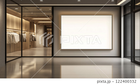 ショッピングモール 店内 大きなスクリーン 広告イメージ 背景素材 ショッピングモール 店内 大きなスクリーン 広告イメージ 背景素材 122400332