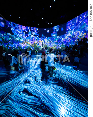 Temalbas Borderless art light installation and illumination in Aomi, Tokyo, Japan 122400467