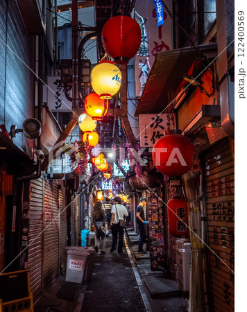 Omoide Yokocho alley in Shinjuku, Tokyo, Japan 122400569