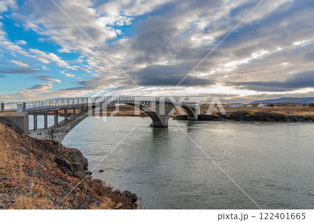 Bridge over the Hvita River on the west coast of Iceland Bridge over the Hvita River on the west coast of Iceland 122401665