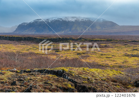 The area around Lake Thingvallavatn in the west of Iceland The area around Lake Thingvallavatn in the west of Iceland 122401676