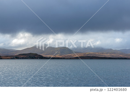 The large lake Thingvallavatn in the national park in the west of Iceland The large lake Thingvallavatn in the national park in the west of Iceland 122401680
