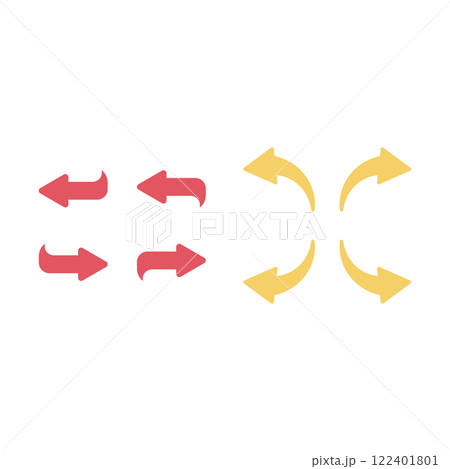 曲線 矢印 曲線 矢印 122401801