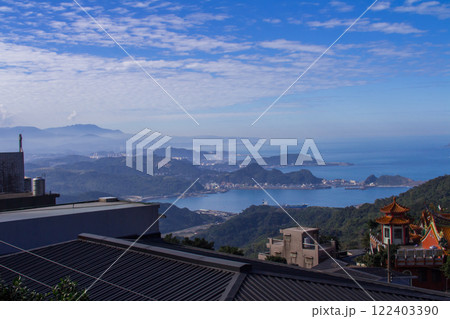 九份から見た基隆湾(台湾-九份) 122403390