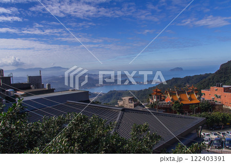 九份から見た基隆湾(台湾-九份) 122403391