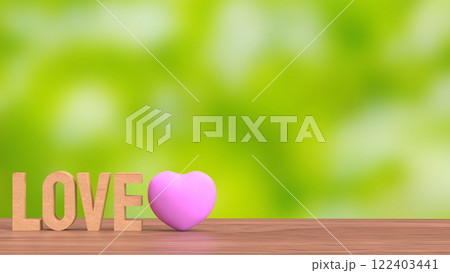 The Love and heart for valentines or romantic concept 3d rendering. The Love and heart for valentines or romantic concept 3d rendering. 122403441