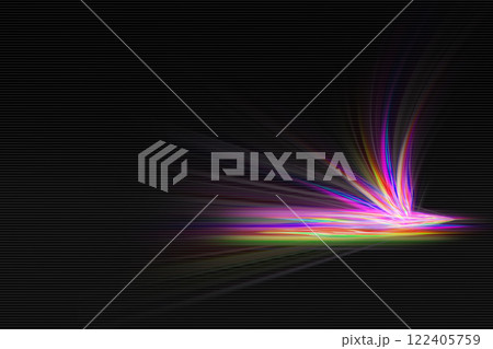 カラフルな光の背景 122405759