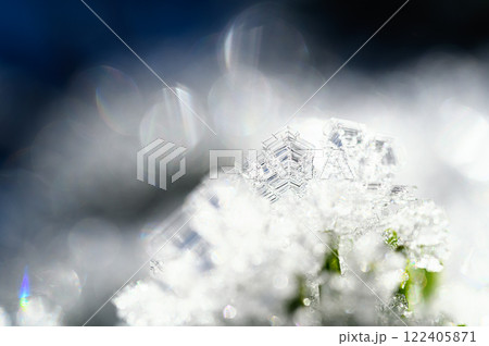 雪の結晶 氷の造形 雪の結晶 氷の造形 122405871