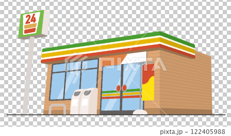 コンビニAのイラスト 122405988