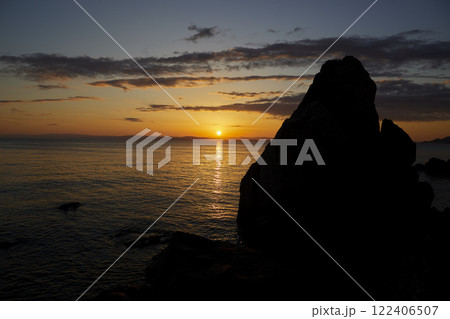 朝焼けの淡路島洲本八景 朝焼けの淡路島洲本八景 122406507