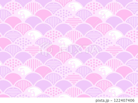 モダン青海波 122407406