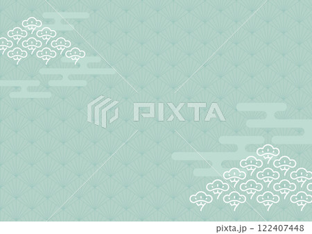 モダン青海波_冬 モダン青海波_冬 122407448