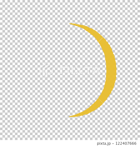 アナログ手描き風の月 アナログ手描き風の月 122407666