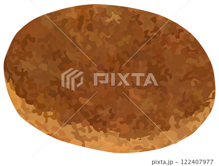 ハンバーグのイラスト ベクター素材 122407977