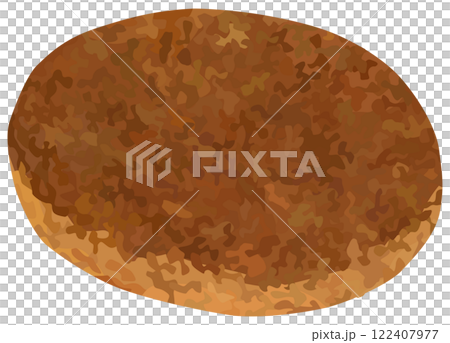 ハンバーグのイラスト ベクター素材 122407977