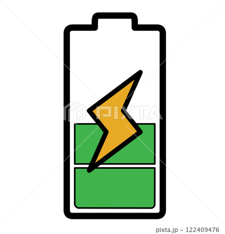 充電中のマークのイラスト 122409476