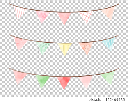 Spring color garland set 122409486
