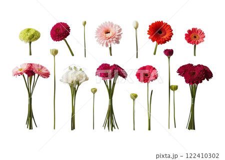 Floral bouquet on transparency background PNG  Floral bouquet on transparency background PNG  122410302