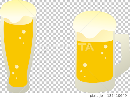 夏季啤酒生啤酒酒精杯玻璃插畫素材 夏季啤酒生啤酒酒精杯玻璃插畫素材 122410649