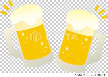 夏季啤酒生啤酒酒精杯玻璃插畫素材 夏季啤酒生啤酒酒精杯玻璃插畫素材 122410651
