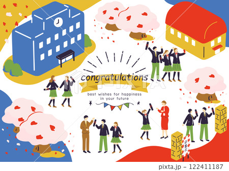 学校の卒業式 学校の卒業式 122411187