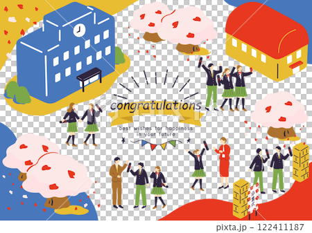 学校の卒業式 学校の卒業式 122411187