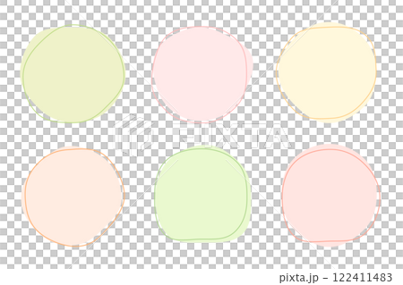A simple frame set in Hinamatsuri colors - Circle 122411483
