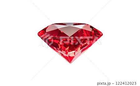 背景透過のルビーの宝石、鮮やかに輝くレッドダイヤモンド 背景透過のルビーの宝石、鮮やかに輝くレッドダイヤモンド 122412023