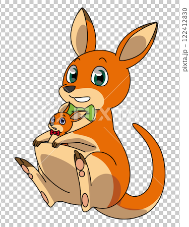 Parent-child kangaroo 122412830