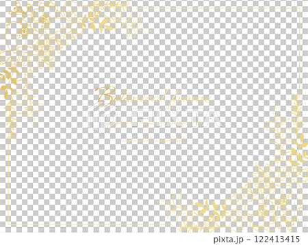 優雅的花卉裝飾框架圖 122413415