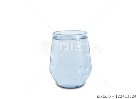 Clean water for good health.  Pouring Fresh Pure Water From Pitcher Into A Glass. 122413524