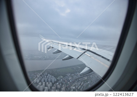 飛行機窓から見た風景 飛行機窓から見た風景 122413627