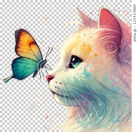 貓和蝴蝶 122413660