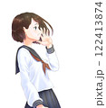 横顔の学生_①A案_キャラのみ、女子 122413874