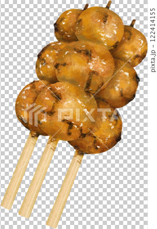 五平餅のイラスト素材 122414155