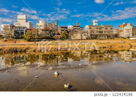 京都市左京区　出町柳駅周辺の街並み 122414196