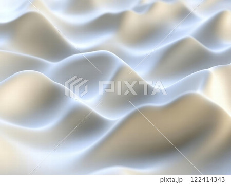 Abstract White Wavy Surface: A Minimalist Design Element 122414343