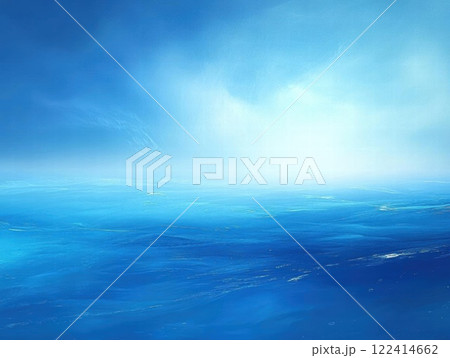 Serene Ocean Horizon: A Breathtaking View of Tranquility 122414662